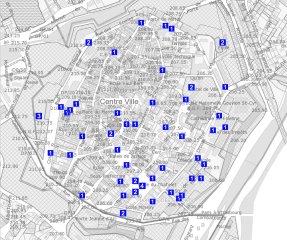 Plan stationnement PMR Centre-Ville