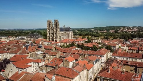 Vue aérienne du centre-ville