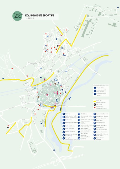 Plan des équipements sportifs
